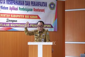 Bupati Way Kanan Hadiri Penandatanganan Nota Kesepahaman dan Pemanfaatan Inovasi ‘SIAP SETARA’