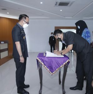 Pemkab, BNN Way Kanan dan Pengadilan Agama Blambangan Umpu Tanda Tangani Nota Kesepakatan