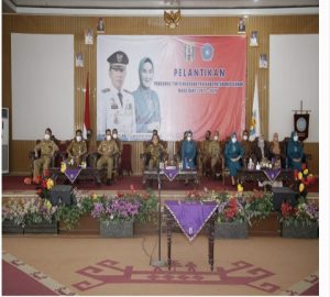 Bupati Adipati Hadiri Pelantikan Pengurus TP PKK Masa Bhakti 2021-2026