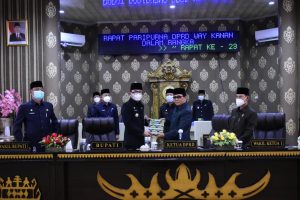 DPRD Way Kanan Gelar Rapat Paripurna Pertanggungjawaban APBD 2020