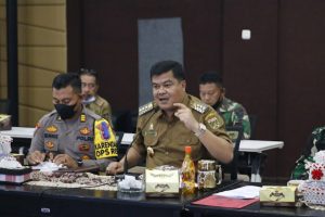 Bupati Lampung Tengah Musa Ahmad Gelar Rapat Evaluasi Pelaksanaan Vaksinasi