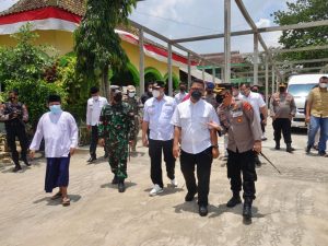 Bupati Lamteng Sambut Kokorbinmas Baharkam Polri Tinjau Pelaksanaan Vaksinasi