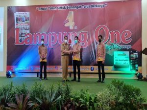 Kadis Kominfo Waykanan Hadiri HUT Media Lampung One Ke 4