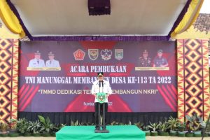 Bupati Lamteng Buka Program TMMD ke 113 Tahun 2022