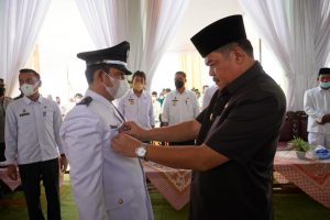 Bupati Lampung Tengah Lantik dan Ambil Sumpah Kakam Mojokerto