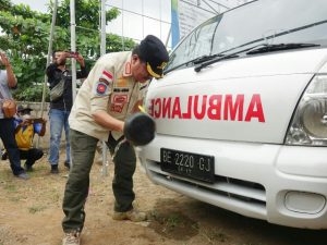 Bupati Lamteng Musa Ahmad Hadiri Launching Mobil Ambulance