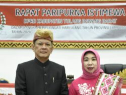 M. Firsada Bacakan Sambutan Gubernur Lampung saat Rapat Paripurna Istimewa Memperingati HUT Provinsi Lampung Ke- 60