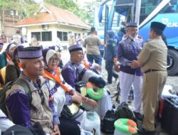 Diwakili Asisten Adminitrasi Umum Eko Dian Susanto Senyambut Kepulangan Jama’ah Haji