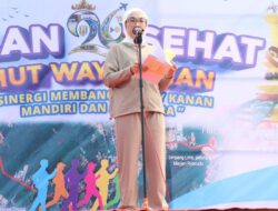 Momentum HUT ke-26, Pemkab Way Kanan Pererat Silaturahmi Lewat Jalan Sehat dan Bazar UMKM