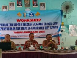 Dinas Pendidikan Way Kanan Gelar Workshop Penyusunan Renstra Sekolah