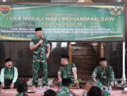Kodim 0410/KBL Gelar Peringatan Isra Mi’raj Nabi Muhammad SAW Tahun 2026