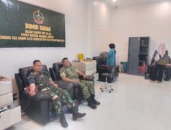Wujud Kepedulian Sesama, Persit KCK Kodim 0410/KBL Sumbangkan Darah untuk PMI Lampung
