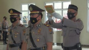 AKBP Popon Ardianto Sunggoro Pimpin Sertijab Kasatreskrim Polres Lamteng di Aula Amani Wedhana