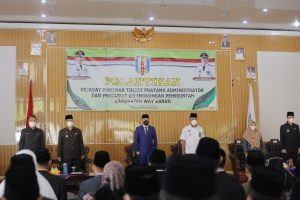 Bupati Adipati Lantik  Pejabat Pimpinan Tinggi Pratama, Pejabat Administrator dan Pengawas Dilingkungan Pemerintah Kabupaten Way Kanan