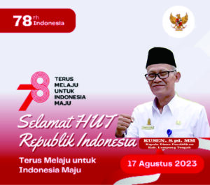 Dinas Pendidikan Kabupaten Lampung Tengah Mengucapkan HUT RI Ke-78