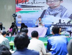 Ustaz Volunteer Gaza ini Serukan Palestina terhadap Jamaah Masjid Baitul Ilmi Darmajaya