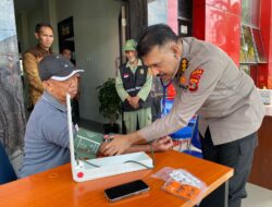 Polda Lampung Aktif Beri Pelayanan Kesehatan Petugas Pengamanan dan Petugas Pemilu