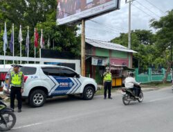 Pasca Pemilu, Polda Lampung Gencar Lakukan Patroli Rutin di KPU
