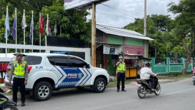 Pasca Pemilu, Polda Lampung Gencar Lakukan Patroli Rutin di KPU