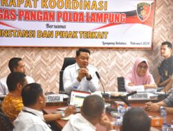 Satgas Pangan Polda Lampung adakan Rakor : Antisipasi Bahan Pangan di Pasar