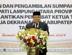 Gubernur Arinal Melantik dan Mengambil Sumpah Jabatan Aswarodi sebagai Penjabat Bupati Lampung Utara