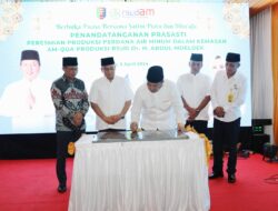Gubernur Arinal Resmikan Produk Air Minum Kemasan RSUDAM AM-Qua, Juga Buka Puasa Bersama Anak Yatim Piatu dan Dhuafa