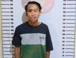 Aksi Sigap Polisi Tangkap Suami Tega Bacok Istri di Lampung Utara