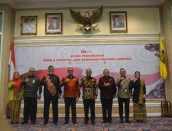 Pj. Gubernur Lampung Hadiri Pengukuhan Kepala OJK Provinsi Lampung