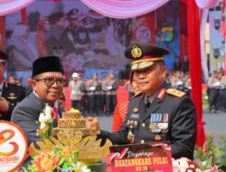 Kapolda Lampung Pimpin Upacara Hari Bhayangkara Ke-78