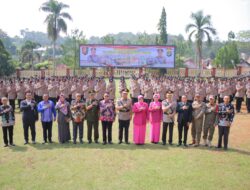 Polda Lampung Melantik 156 Siswa Dengan Menyandang Pangkat Brigadir Dua Polisi Di SPN Kemiling