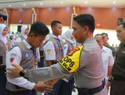 Kapolresta Bandar Lampung dan Wali Kota Harapkan Satgas Retinaa dan Jodol Bisa Menjadi Contoh yang Baik di Sekolahnya