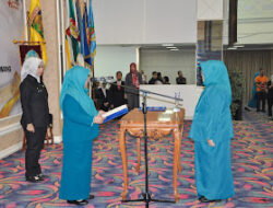 Pj. Ketua TP. PKK Provinsi Lampung Lantik Feby Levarina sebagai Pj. Ketua TP. PKK dan Dekranasda Kabupaten Tulang Bawang