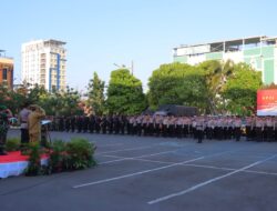 Jelang Pelantikan Presiden dan Wakil Presiden RI Terpilih, Ratusan Aparat Gabungan TNI – Polri di Bandar Lampung Disiagakan