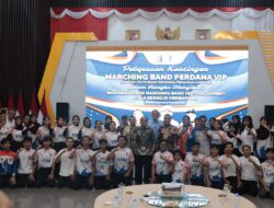 Pj. Gubernur Lampung Lepas Keberangkatan Peserta Lomba Marching Band Tingkat Nasional