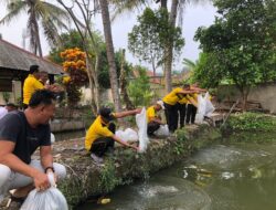 Polsek Teluk Betung Timur Tabur 10 Ribu Benih Ikan Air Tawar, Dukung Ketahanan Pangan