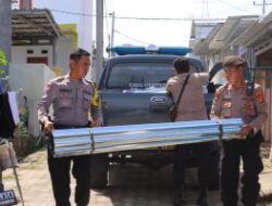 Kapolresta Bandar Lampung Bantu Korban Angin Puting Beliung di Kemiling