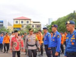 Polresta Bandar Lampung Gelar Apel Kesiapsiagaan Penanggulangan Bencana Alam