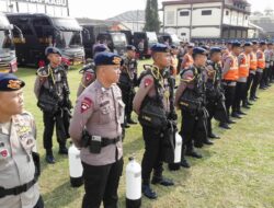Brimob Polda Lampung Siaga Hadapi Cuaca Buruk, Personel dan Peralatan Disiapkan