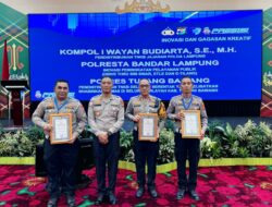 Satlantas Polresta Bandar Lampung Raih Penghargaan Bergengsi di Rakernis Lalu Lintas 2024