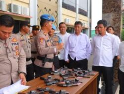 Cegah Penyalahgunaan, Senjata Api Personel Polresta Bandar Lampung Diperiksa