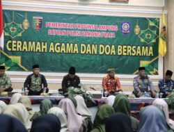 Penjabat Gubernur Lampung Hadiri Pembinaan Mental Spiritual Anggota Satuan Polisi Pamong Praja