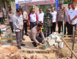 Baksos Presisi, Polresta Bandar Lampung Gandeng Pihak Swasta Bangun Kembali Rumah Pasturi Meninggal Dunia Korban Tanah Longsor