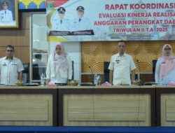 Rapat Koordinasi Evaluasi Kinerja Realisasi Anggaran Perangkat Daerah Triwulan 11 Tahun 2025 Kabupaten Lampung Tengah