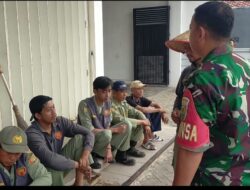 Babinsa Rajabasa Nunyai dan Linmas Perkuat Sinergi untuk Jaga Keamanan Lingkungan