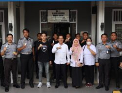 Lapas Kotabumi Bersama Polres lampung Utara Gelar Tes Urine Petugas dan Warga Binaan