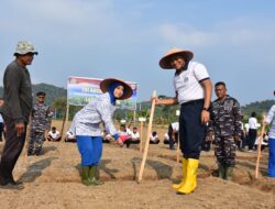 Wujudkan ketahanan pangan, Lanal Lampung Laksanakan Penanaman Kedelai