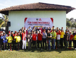 Kodim 0410/KBL menyelenggarakan kegiatan Fun Game Woodball yang bertajuk “Bersama Rakyat TNI Kuat, Woodball Hebat”