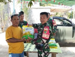 Koramil 410-04/TKT, Tanjung Senang Gelar Penyaluran Beras SPHP