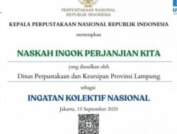 Dua Naskah Kuno Asal Lampung Raih Sertifikat IKON 2025 dari Perpustakaan Nasional RI
