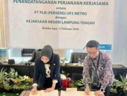 Perkuat Sinergi Melalui Penandatanganan PKS, PLN gandeng Kejari Lampung Tengah